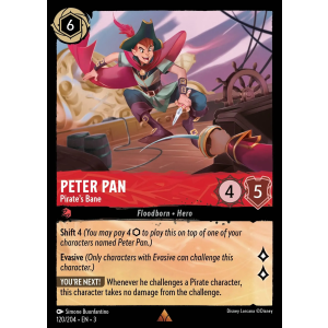 Peter Pan - Pirate's Bane 120/204 Disney Lorcana TCG Into the Inklands