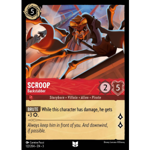 Scroop - Backstabber 122/204 Disney Lorcana TCG Into the Inklands