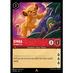 Simba - Scrappy Cub 123/204 Disney Lorcana TCG Into the Inklands