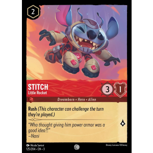 Stitch - Little Rocket 125/204 Disney Lorcana TCG Into the Inklands