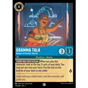 Gramma Tala - Keeper of Ancient Stories 142/204 Disney Lorcana TCG Into the Inklands