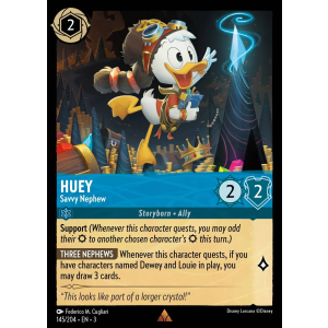 Huey - Savvy Nephew 145/204 Disney Lorcana TCG Into the Inklands