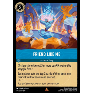 Friend Like Me 160/204 Disney Lorcana TCG Into the Inklands