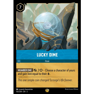 Legendary Lucky Dime 165/204 Disney Lorcana TCG Into the Inklands