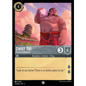 Chief Tui - Proud of Motunui 171/204 Disney Lorcana TCG Into the Inklands