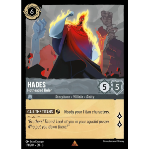 Hades - Hotheaded Ruler 174/204 Disney Lorcana TCG Into the Inklands