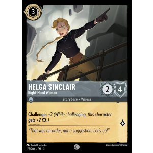 Helga Sinclair - Right-Hand Woman 175/204 Disney Lorcana TCG Into the Inklands