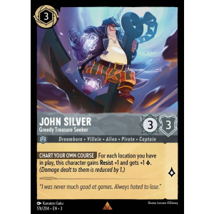 John Silver - Greedy Treasure Seeker 176/204 Disney Lorcana TCG Into the Inklands