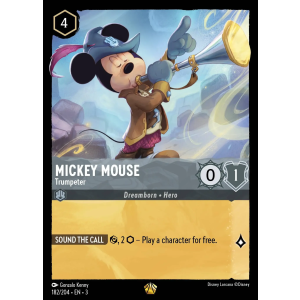 Legendary Mickey Mouse - Trumpeter 182/204 Disney Lorcana TCG Into the Inklands