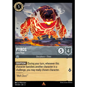 Pyros - Lava Titan 187/204 Disney Lorcana TCG Into the Inklands