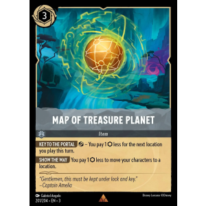 Map of Treasure Planet 201/204 Disney Lorcana TCG Into the Inklands