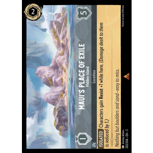 Maui's Place of Exile - Hidden Island 202/204 Disney Lorcana TCG Into the Inklands