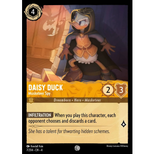 Daisy Duck - Musketeer Spy 7/204 Disney Lorcana TCG Ursula's Return