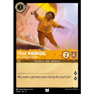 Felix Madrigal - Fun-Loving Family Man 9/204 Disney Lorcana TCG Ursula's Return