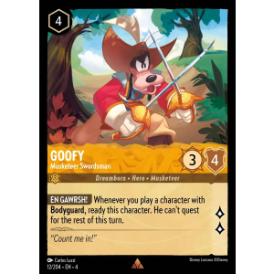 Goofy - Musketeer Swordsman 12/204 Disney Lorcana TCG Ursula's Return