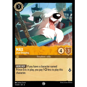 Max - Loyal Sheepdog 14/204 Disney Lorcana TCG Ursula's Return