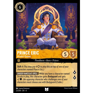 Prince Eric - Ursula's Groom 22/204 Disney Lorcana TCG Ursula's Return