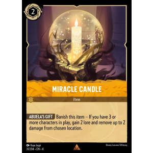 Miracle Candle 31/204 Disney Lorcana TCG Ursula's Return