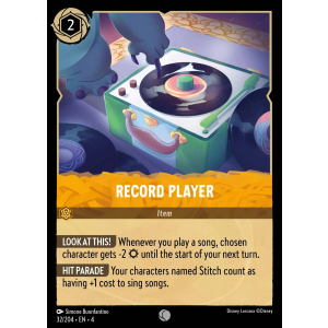 Record Player 32/204 Disney Lorcana TCG Ursula's Return