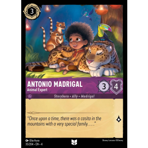 Antonio Madrigal - Animal Expert 35/204 Disney Lorcana TCG Ursula's Return