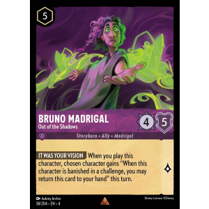 Bruno Madrigal - Out of the Shadows 38/204 Disney Lorcana TCG Ursula's Return