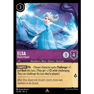 Elsa - Storm Chaser 42/204 Disney Lorcana TCG Ursula's Return