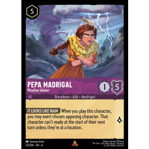 Pepa Madrigal - Weather Maker 53/204 Disney Lorcana TCG Ursula's Return