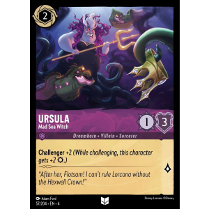 Ursula - Mad Sea Witch 57/204 Disney Lorcana TCG Ursula's Return