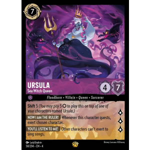 Legendary Ursula - Sea Witch Queen 58/204 Disney Lorcana TCG Ursula's Return