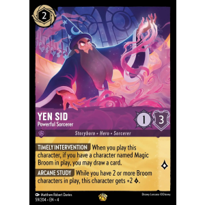 Legendary Yen Sid - Powerful Sorcerer 59/204 Disney Lorcana TCG Ursula's Return