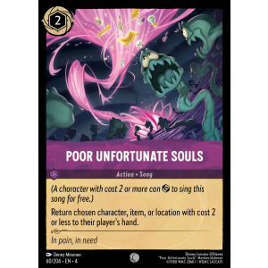 Poor Unfortunate Souls 60/204 Disney Lorcana TCG Ursula's Return