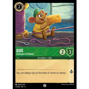 Gus - Champion of Cheese 73/204 Disney Lorcana TCG Ursula's Return