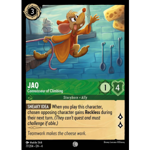 Jaq - Connoisseur of Climbing 77/204 Disney Lorcana TCG Ursula's Return