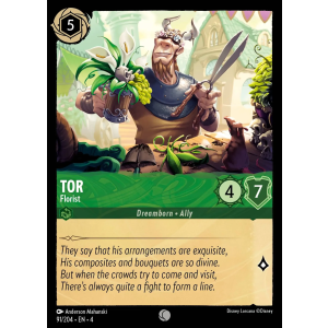 Tor - Florist 91/204 Disney Lorcana TCG Ursula's Return