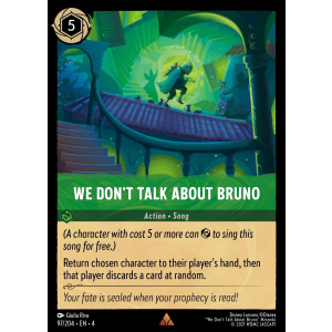 We Don't Talk About Bruno 97/204 Disney Lorcana TCG Ursula's Return