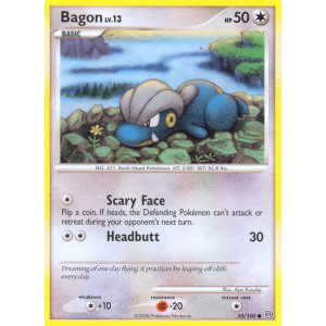 Bagon 53/100 Pokemon TCG Diamond & Pearl Stormfront