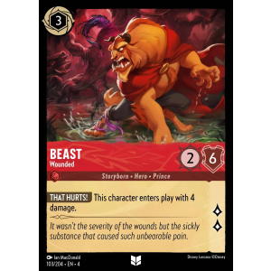 Beast - Wounded 103/204 Disney Lorcana TCG Ursula's Return