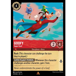 Goofy - Super Goof 107/204 Disney Lorcana TCG Ursula's Return