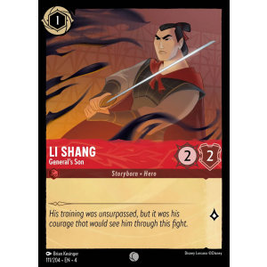 Li Shang - General's Son 111/204 Disney Lorcana TCG Ursula's Return