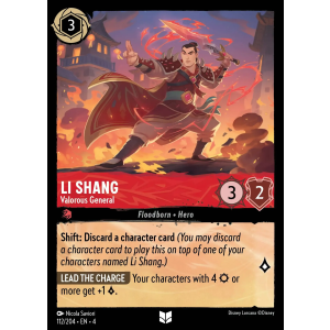 Li Shang - Valorous General 112/204 Disney Lorcana TCG Ursula's Return