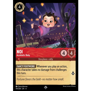 Super Rare Noi - Acrobatic Baby 119/204 Disney Lorcana TCG Ursula's Return