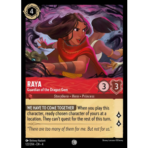 Raya - Guardian of the Dragon Gem 122/204 Disney Lorcana TCG Ursula's Return