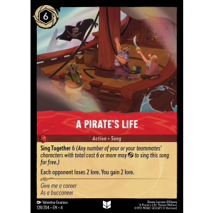 A Pirate's Life 128/204 Disney Lorcana TCG Ursula's Return