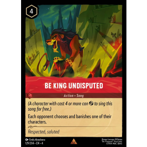 Be King Undisputed 129/204 Disney Lorcana TCG Ursula's Return