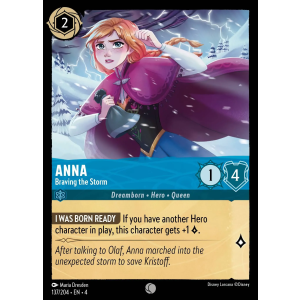 Anna - Braving the Storm 137/204 Disney Lorcana TCG Ursula's Return