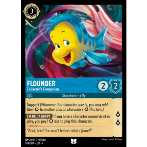 Flounder - Collector's Companion 144/204 Disney Lorcana TCG Ursula's Return