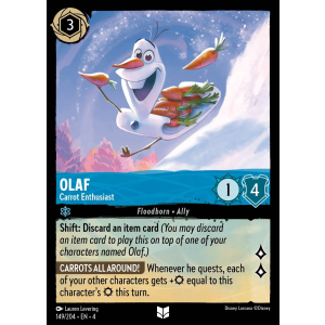 Olaf - Carrot Enthusiast 149/204 Disney Lorcana TCG Ursula's Return