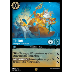 Legendary Triton - Champion of Atlantica 158/204 Disney Lorcana TCG Ursula's Return