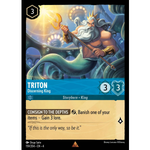 Triton - Discerning King 159/204 Disney Lorcana TCG Ursula's Return