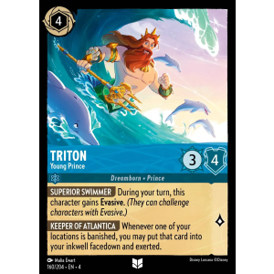 Triton - Young Prince 160/204 Disney Lorcana TCG Ursula's Return